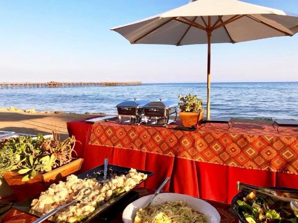 Catering at the beach