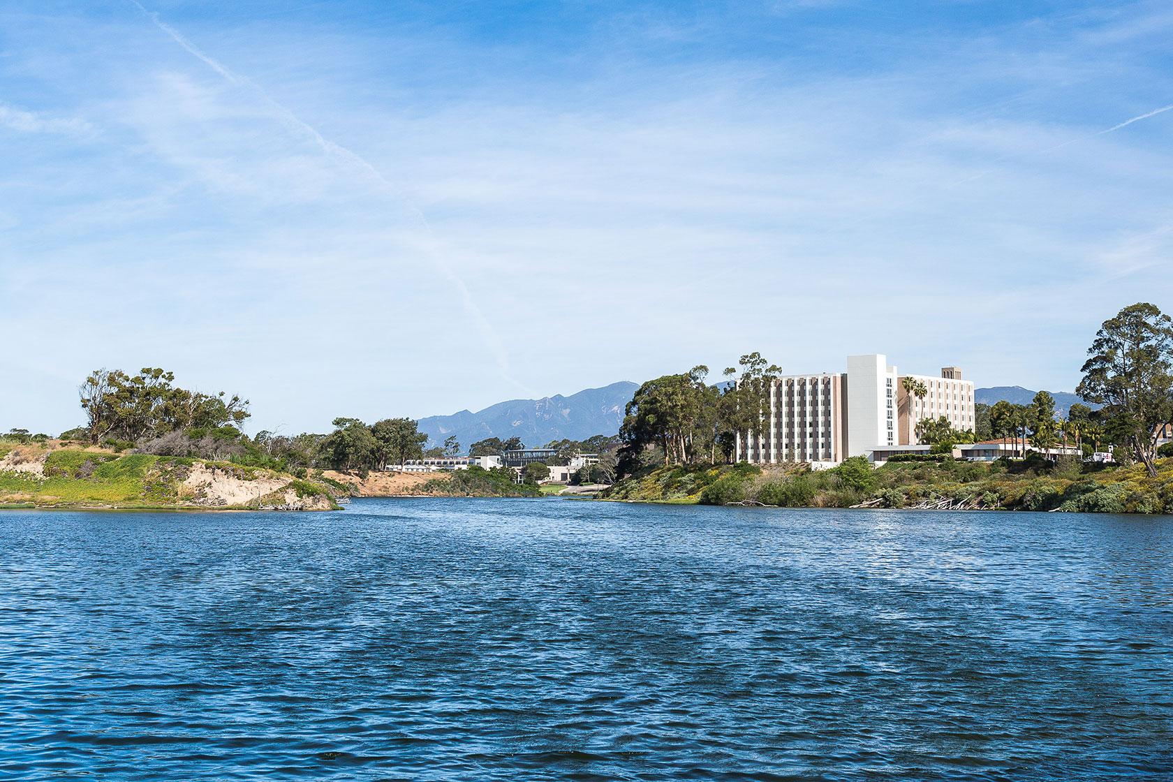 San Nicolas Hall from the lagoon