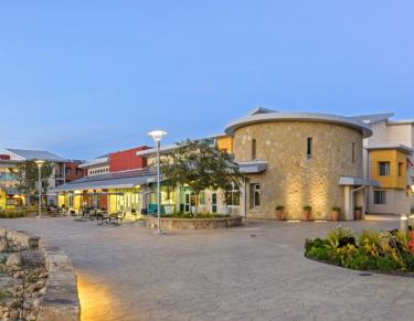 Exterior of Sierra Madre Village.